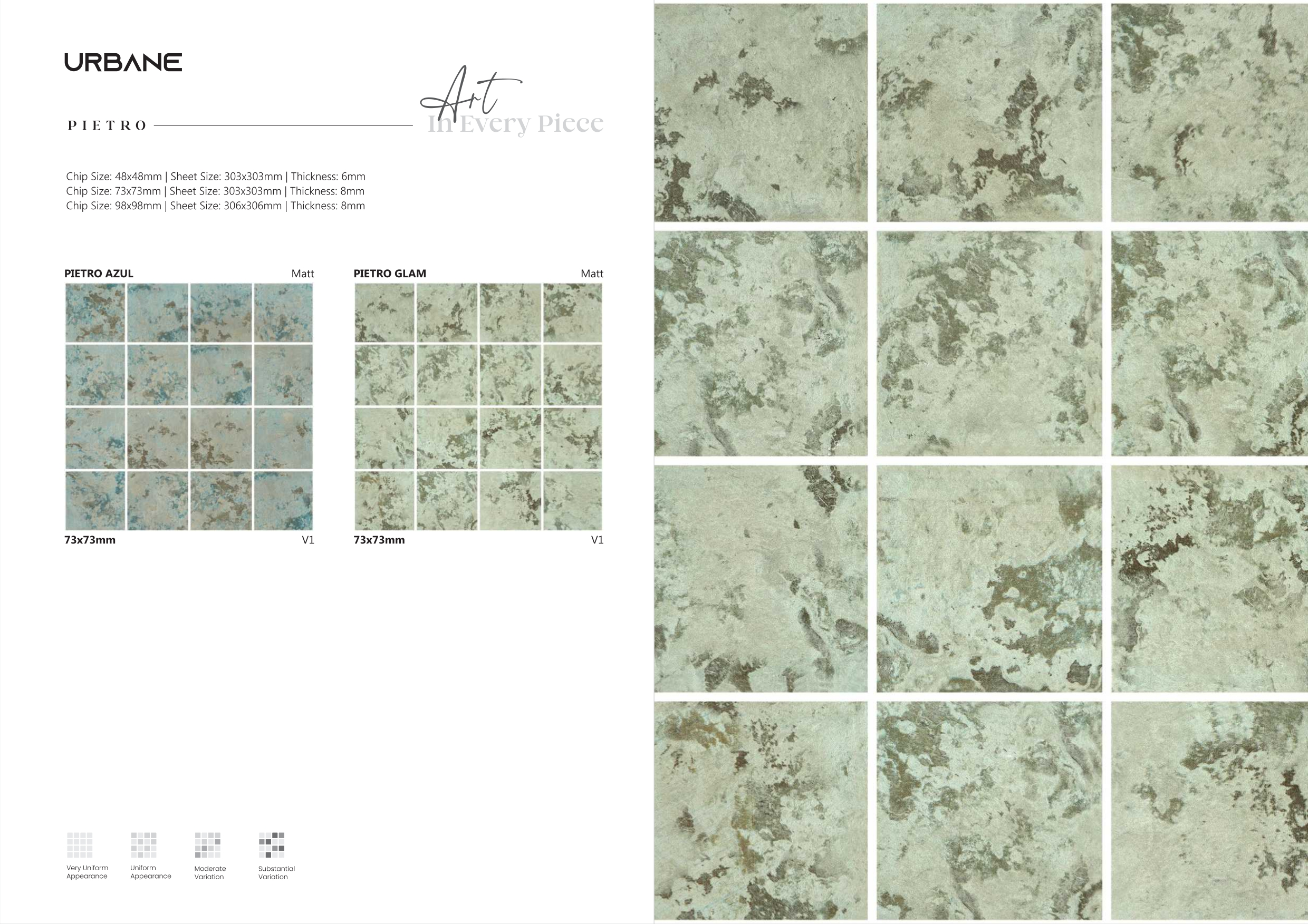 Porcelain Cut Mosaic